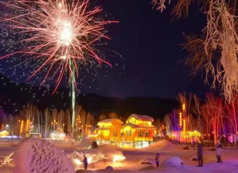 雪乡烟花 雪乡烟花